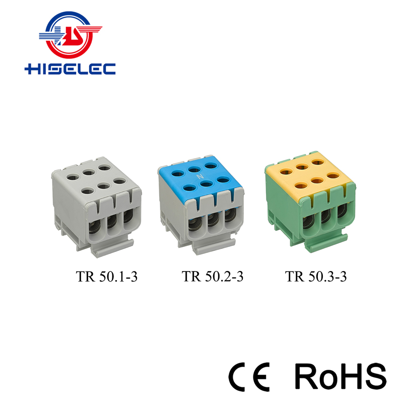 TR 50 series 3 ways Al/Cu universal terminal block