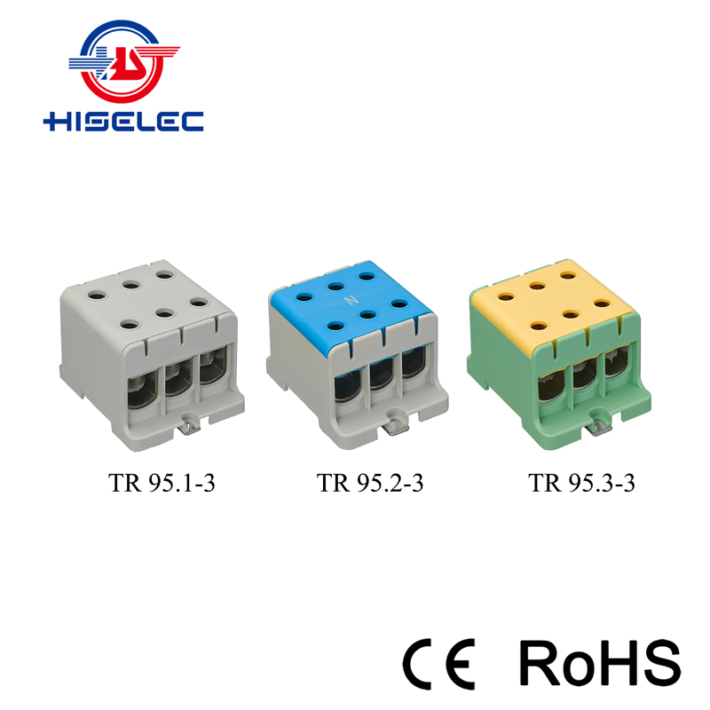 TR 95 series 3 ways Al/Cu universal terminal block