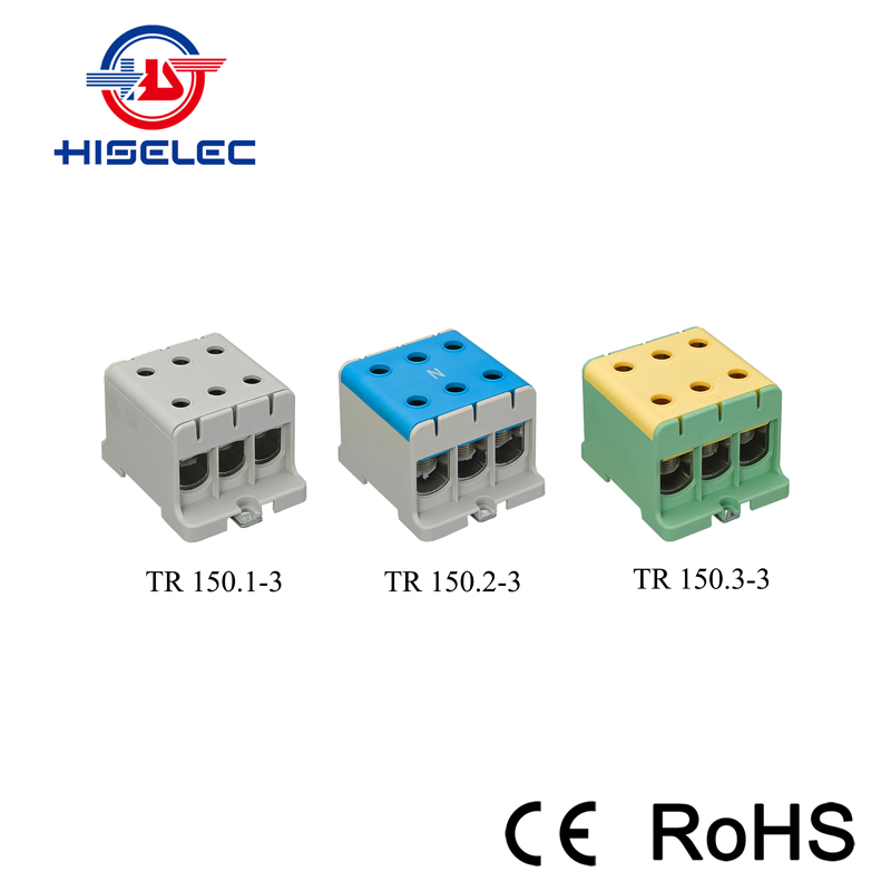 TR 150 series 3 ways Al/Cu universal terminal block