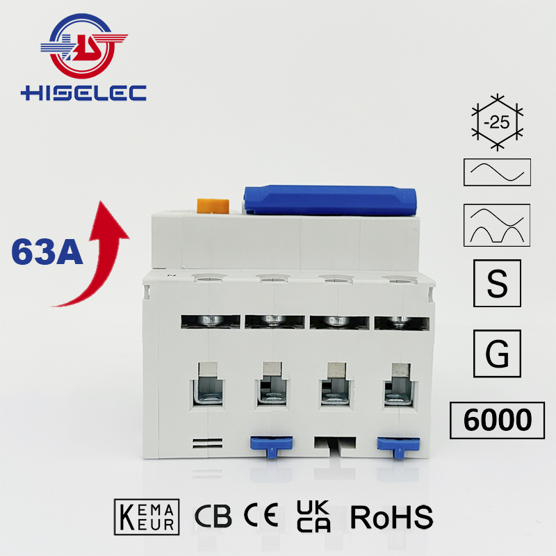 漏电保护开关RCBO HSM2X-4A type A[S] 6kA