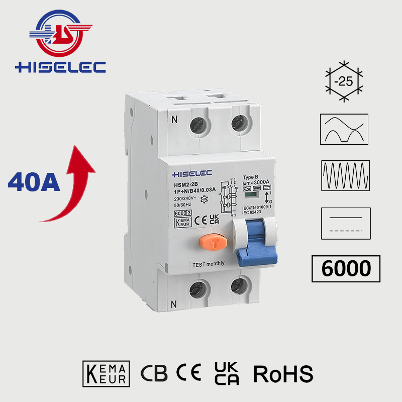 RCBO HSM2-2B type B 6kA